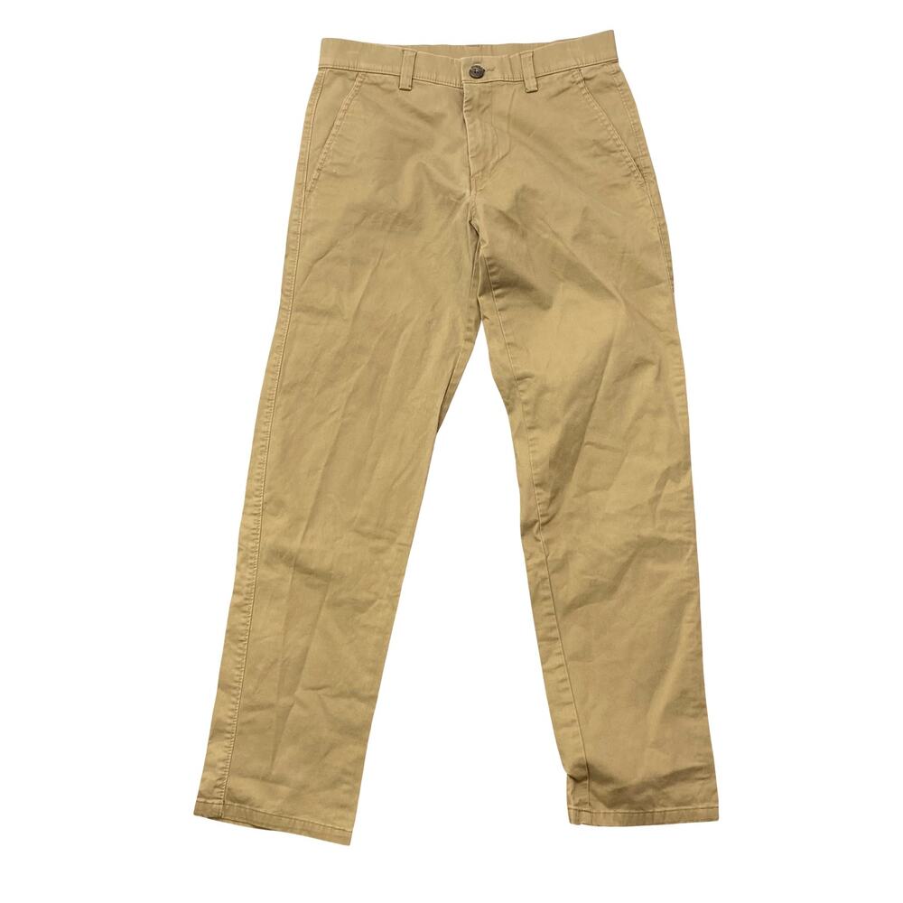 Haggar H26 Men's Beige Khaki Tan Straight Leg Chino Trousers Pants Size 28x30